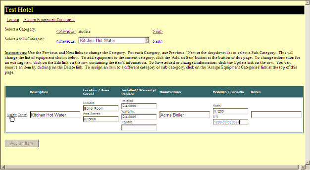 Added Boiler information